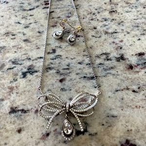 Brighton necklace and earrings- sparkly